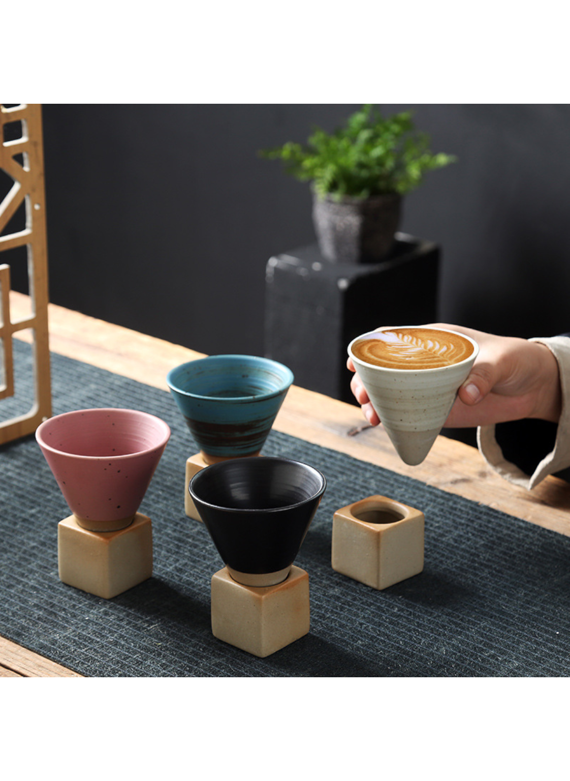 Funnel Ceramic coffee Cup