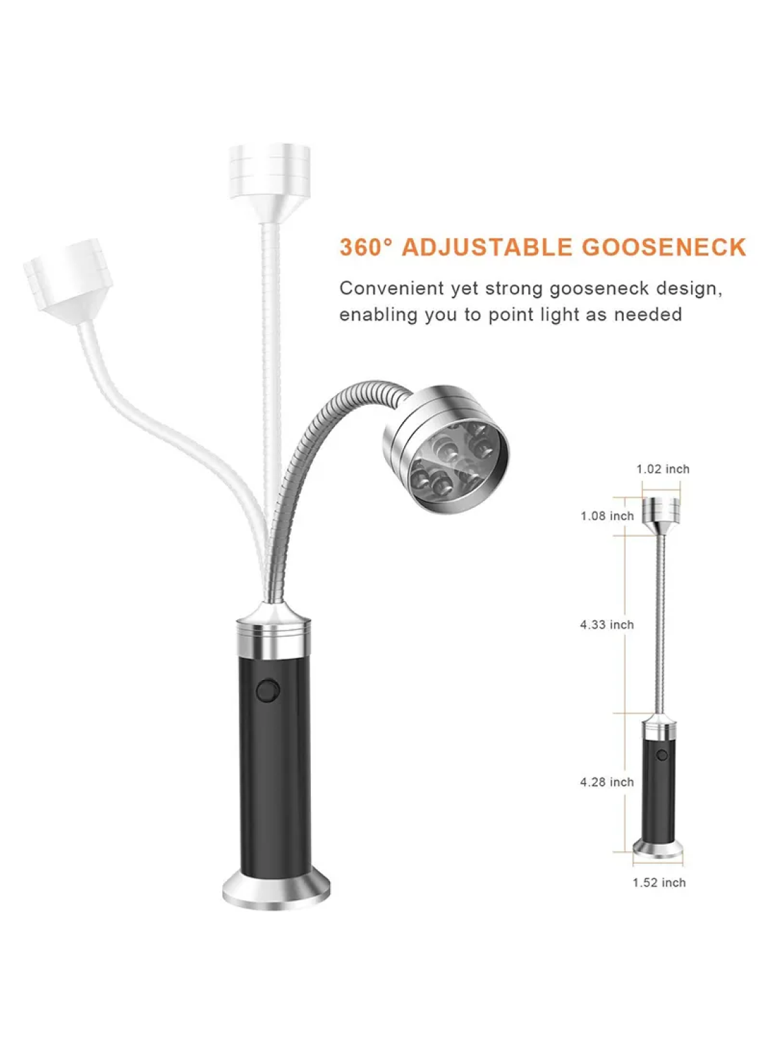 Light Magnetic 360 Degree Adjustable LED light Weather Resistant
