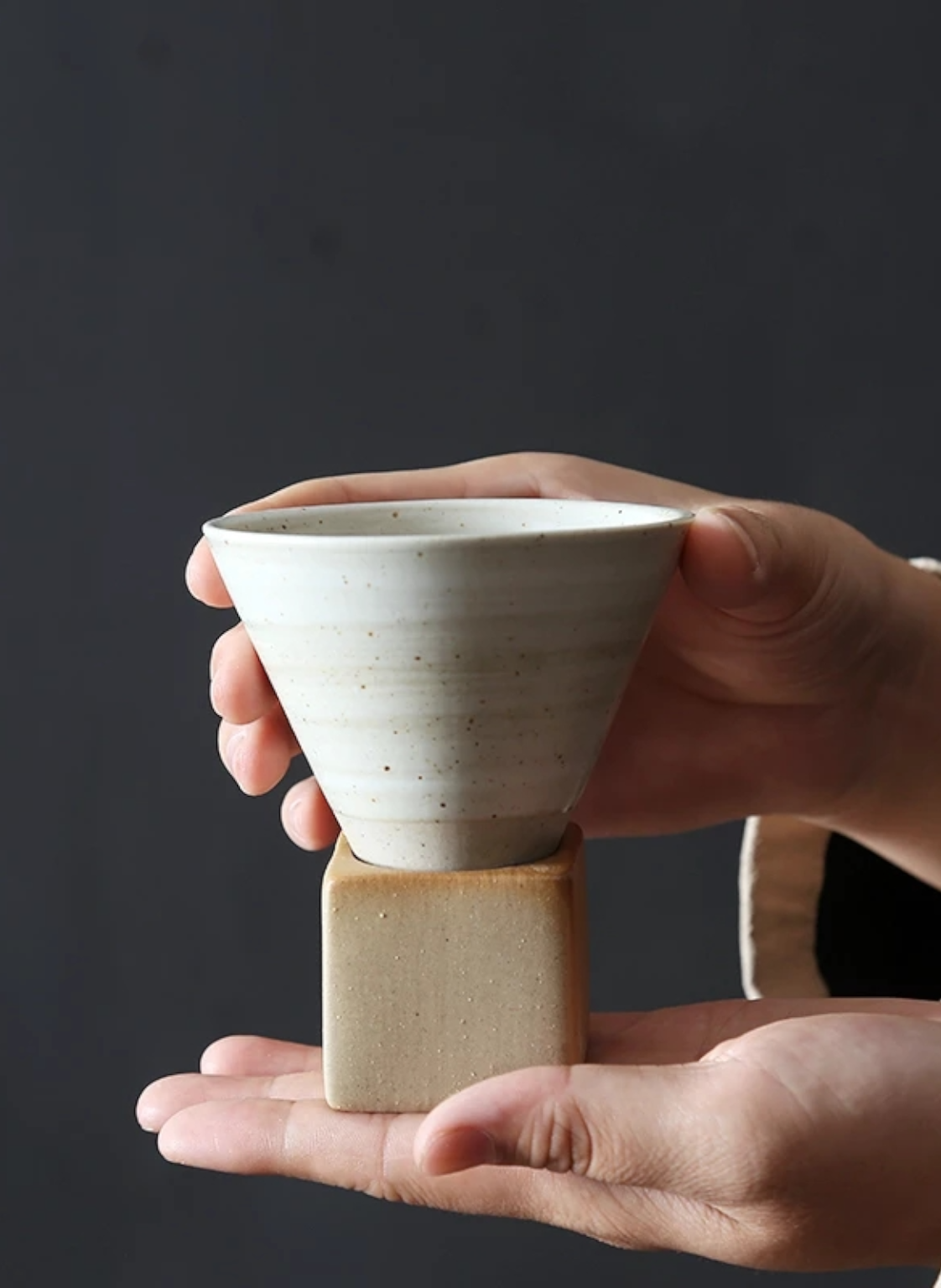 Funnel Ceramic coffee Cup