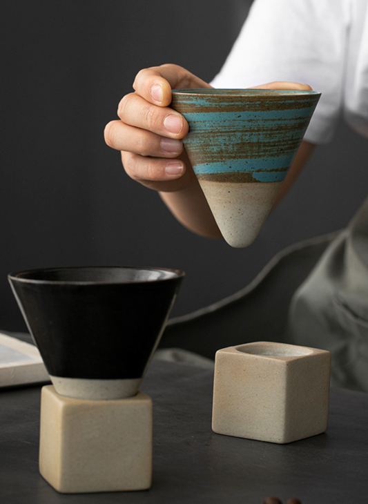 Funnel Ceramic coffee Cup