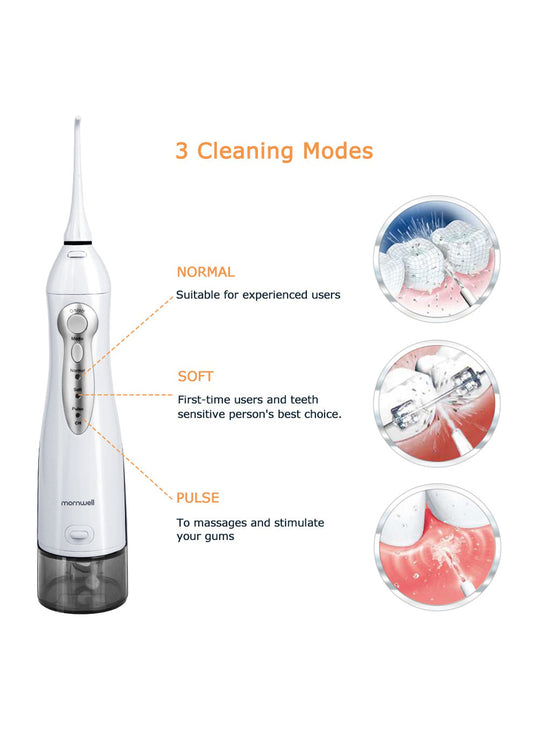 Mornwell Water Flosser with 3 cleaning modes