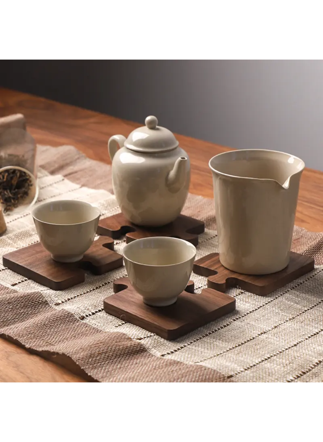 Walnut Coaster Solid Wood Log Tea Cup Mat Insulation Pad