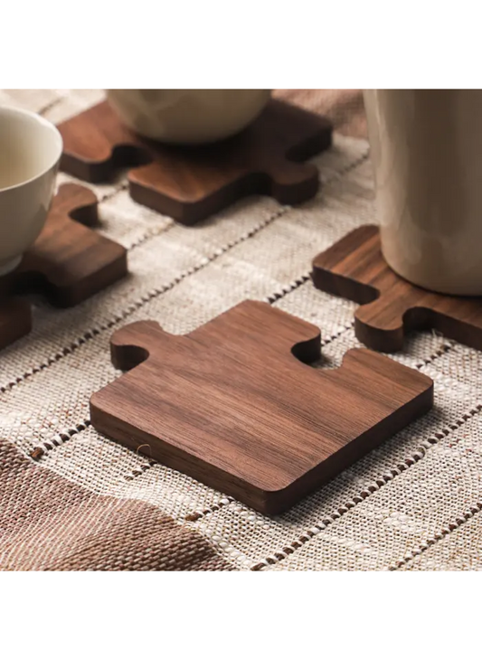 Walnut Coaster Solid Wood Log Tea Cup Mat Insulation Pad
