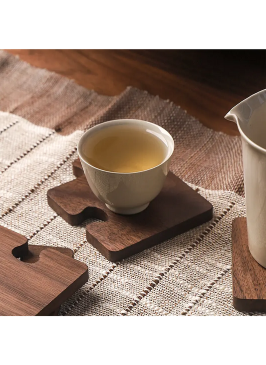 Walnut Coaster Solid Wood Log Tea Cup Mat Insulation Pad