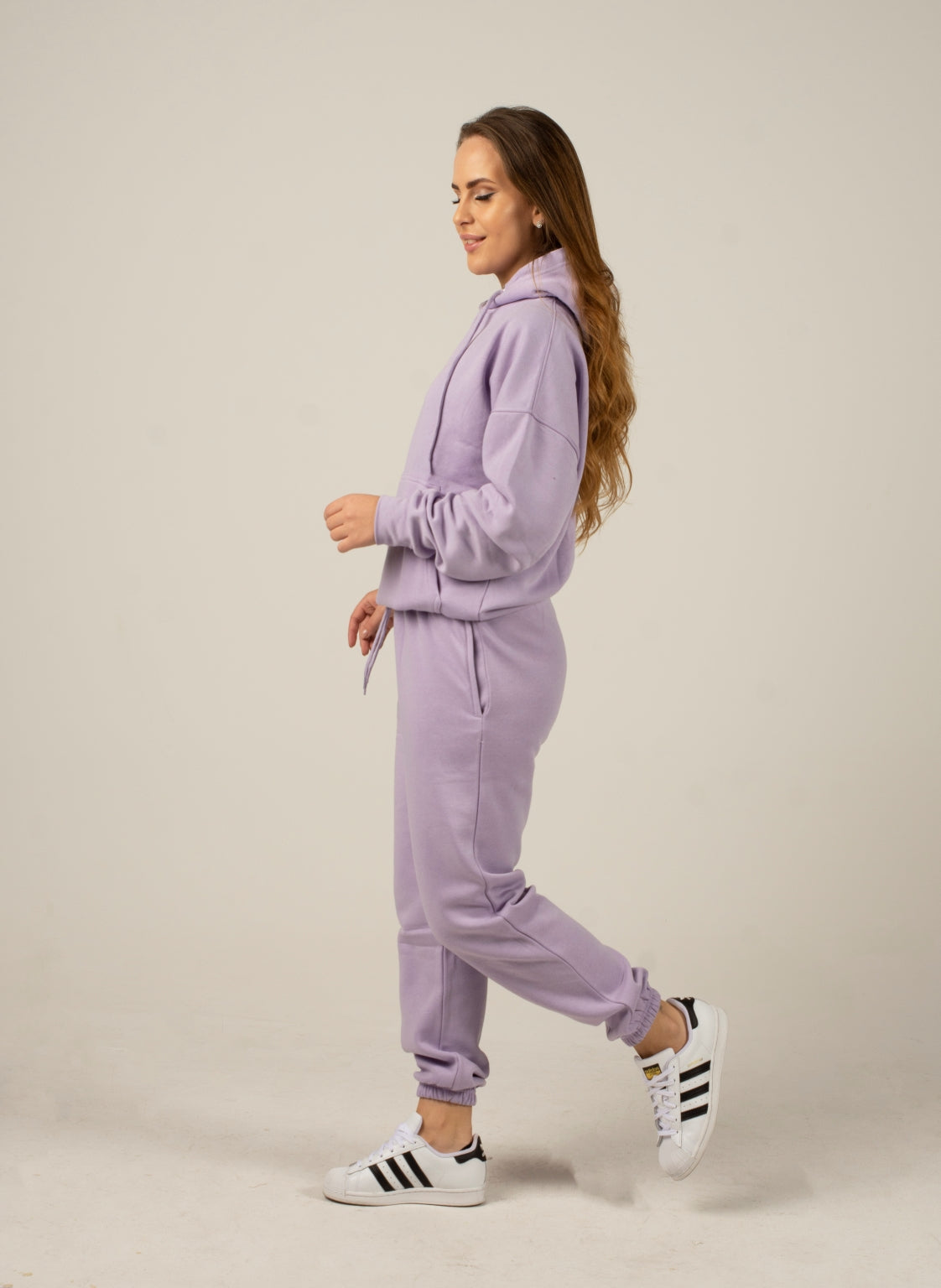 Purple Lilac essential hooded set