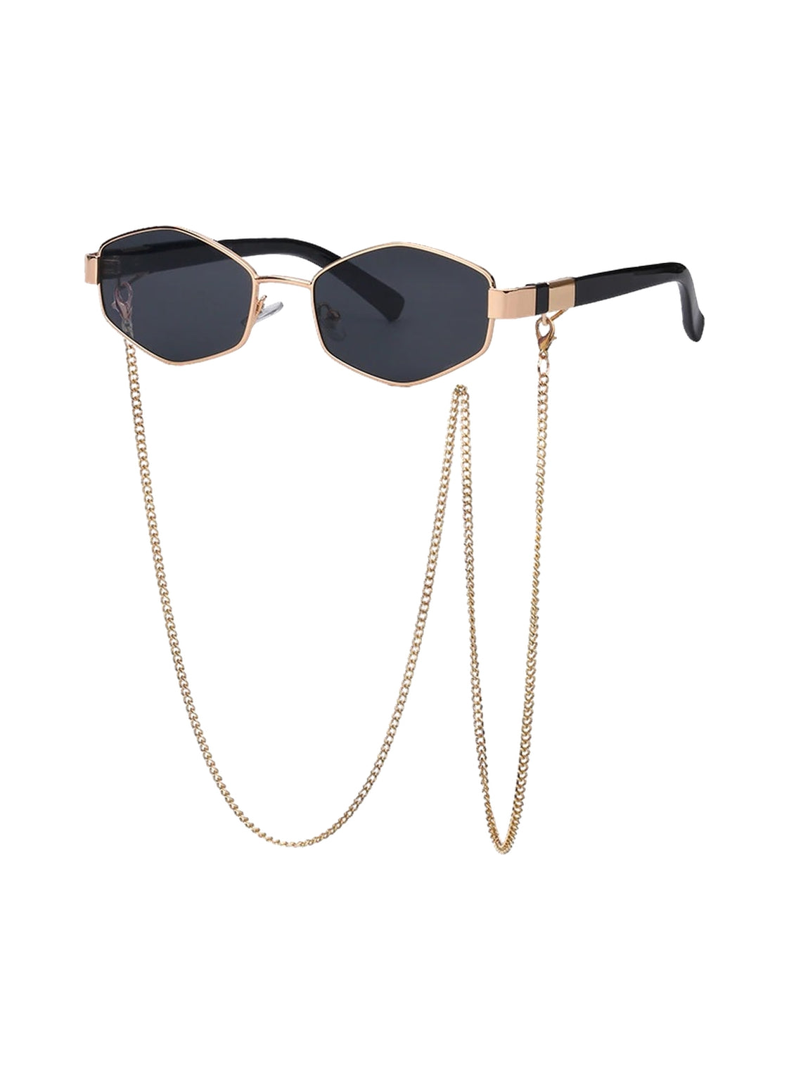 Black Polygon Sunglasses