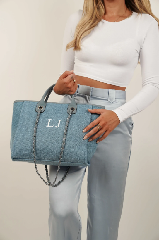 Blue jeans tote bag