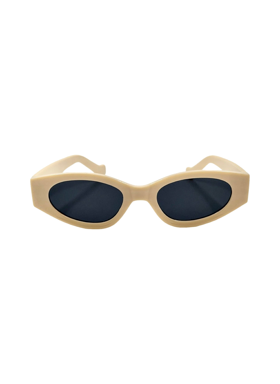 Light Beige Vintage Oval