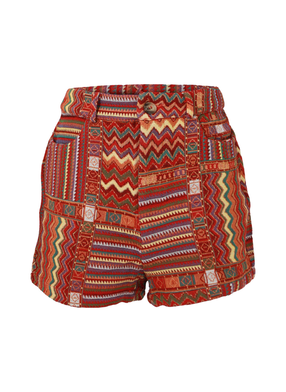 Boho Geometric Mini Shorts Bottom Wear Online Shopping My