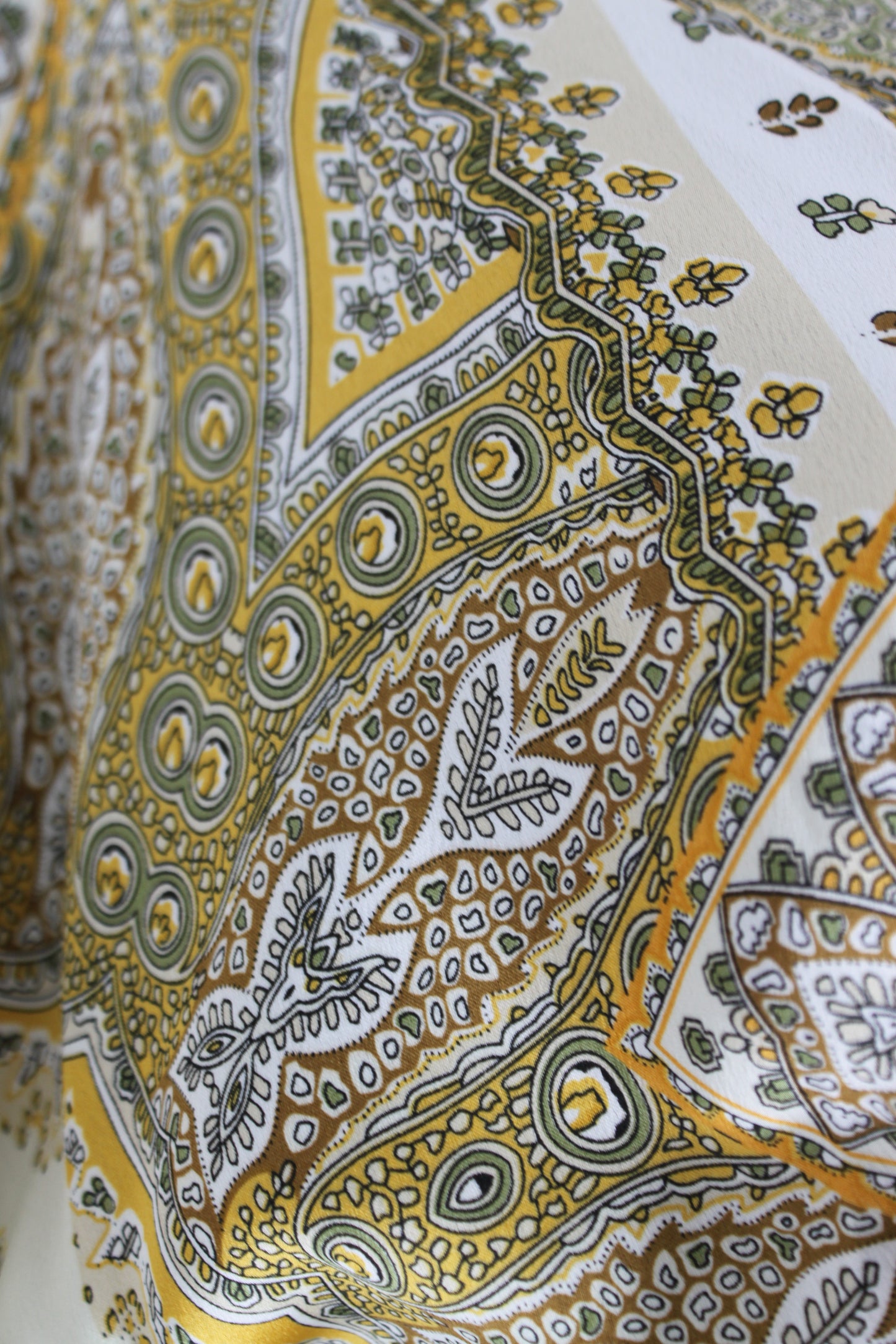 Boho Paisley pattern Tie Front Blouse