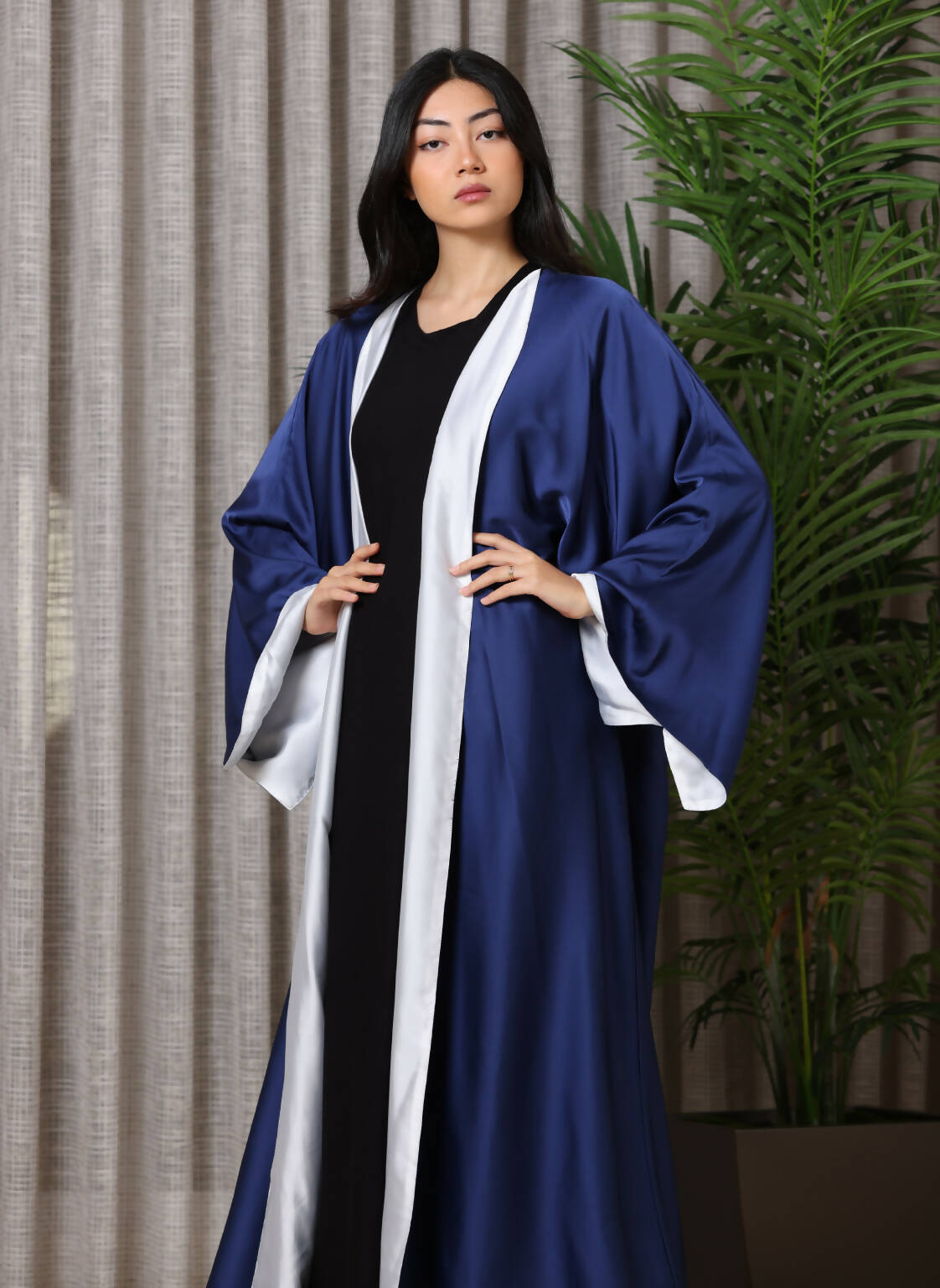 Double Sided Satin Abaya
