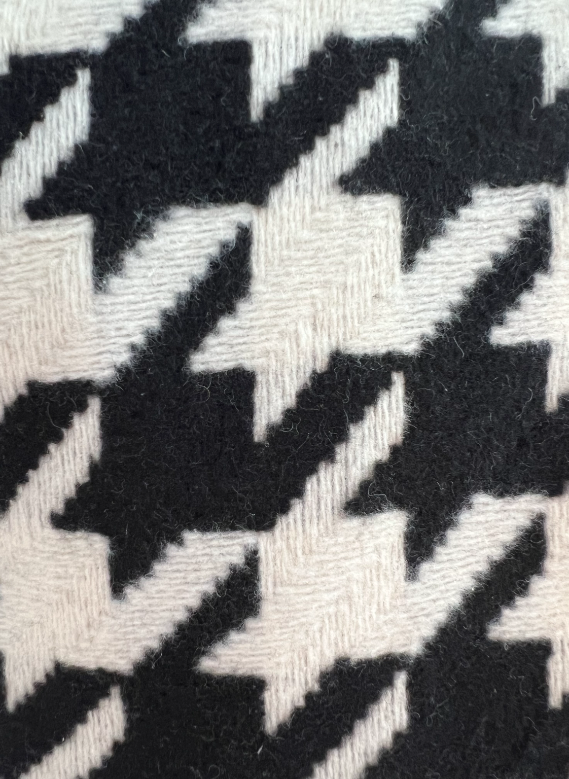 Danika Black & White Dogtooth Logline Jacket