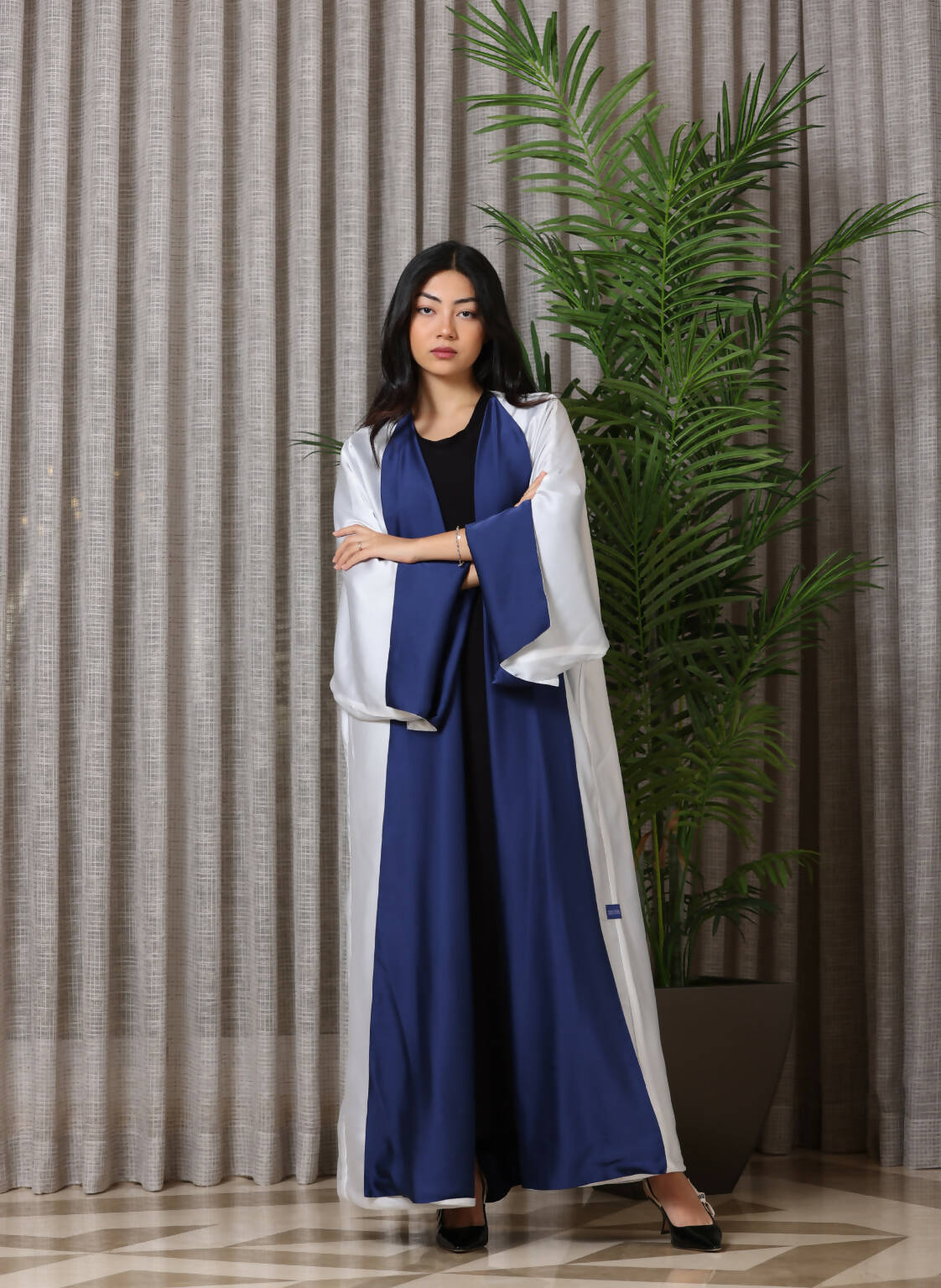 Double Sided Satin Abaya