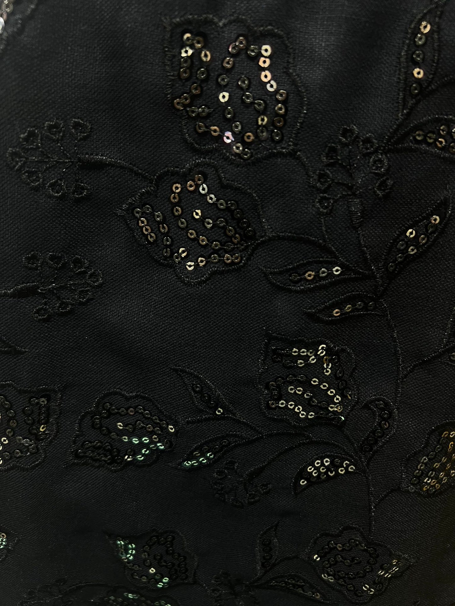 Embroidery Linen Abaya