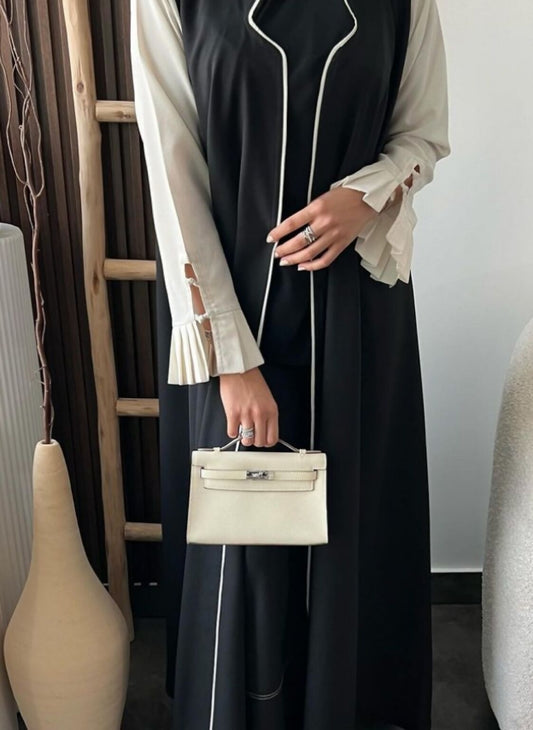 White Sleeves Abaya
