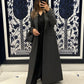 Gray blazer abaya