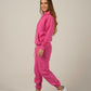 Hot Pink hooded set for women
