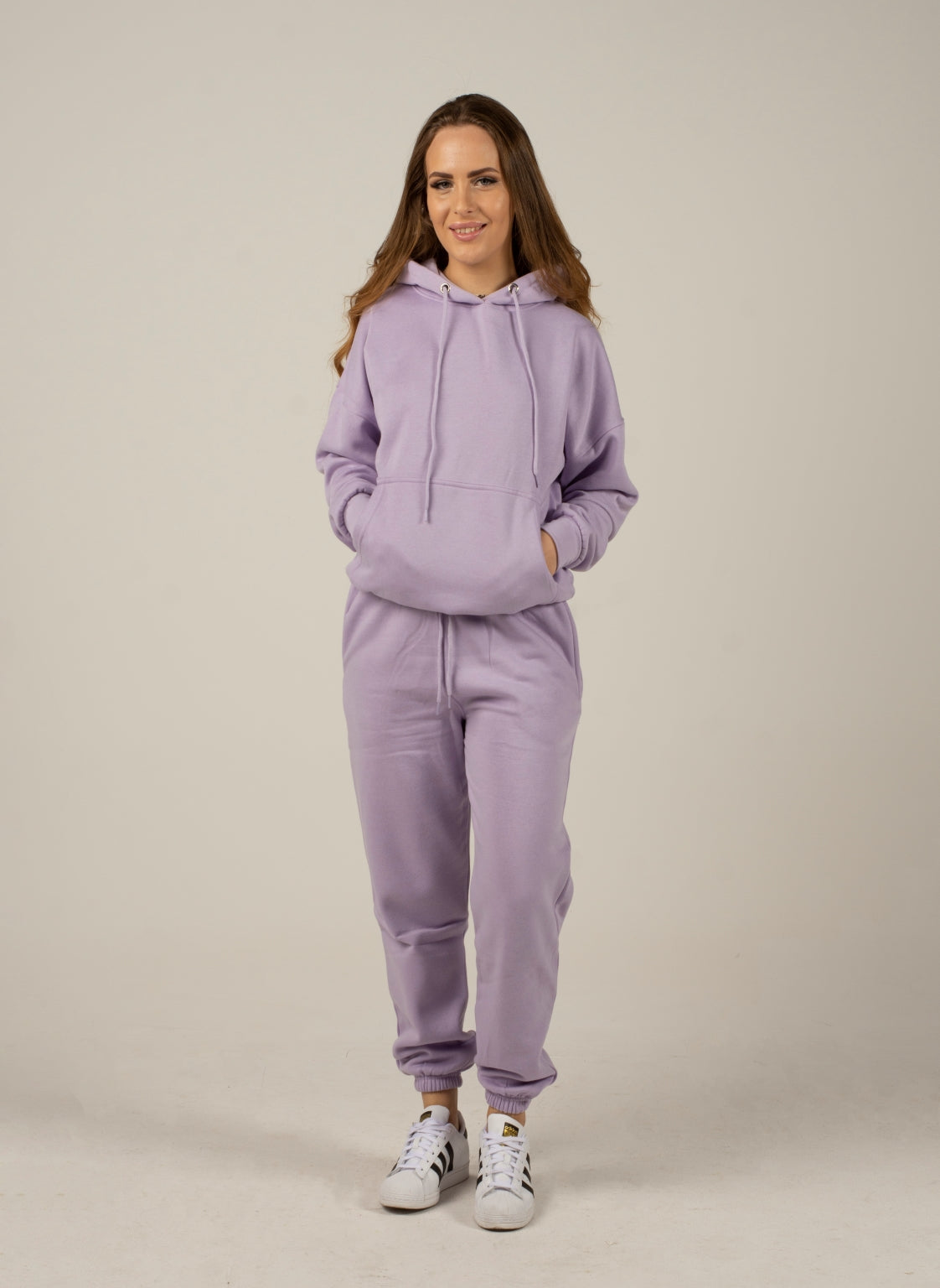 Lilac essential hooded set