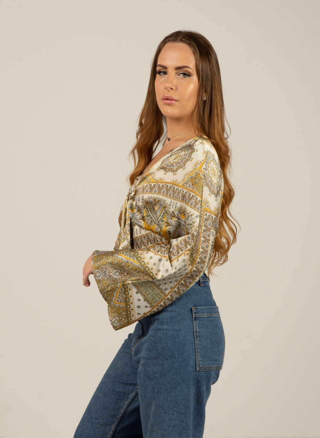 frost Junior Individualitet Paisley Tie Front Blouse - Women Boho Tops - Online Shopping – My Market  Shopping