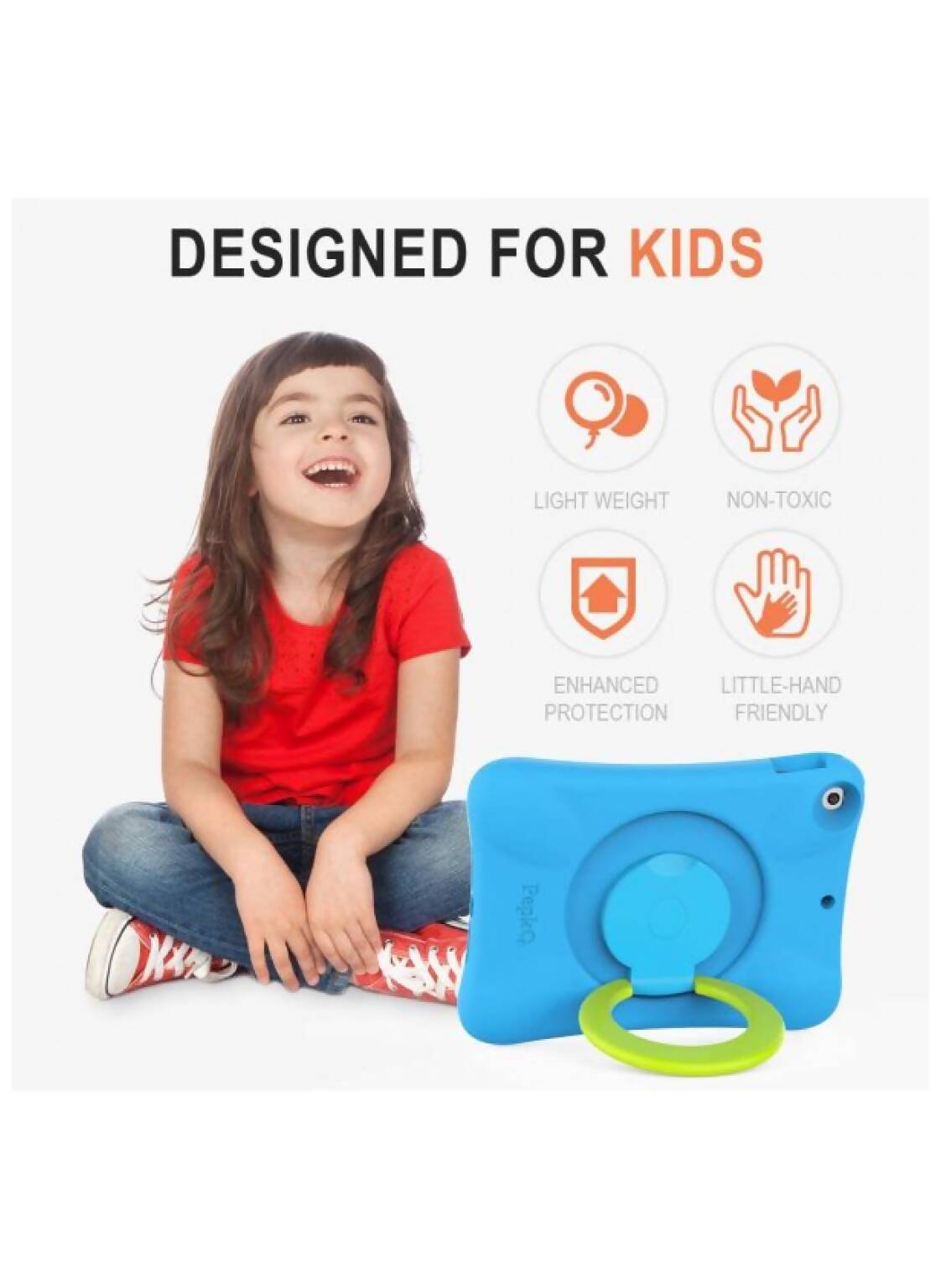 PEPKOO Kids Case iPad 2020
