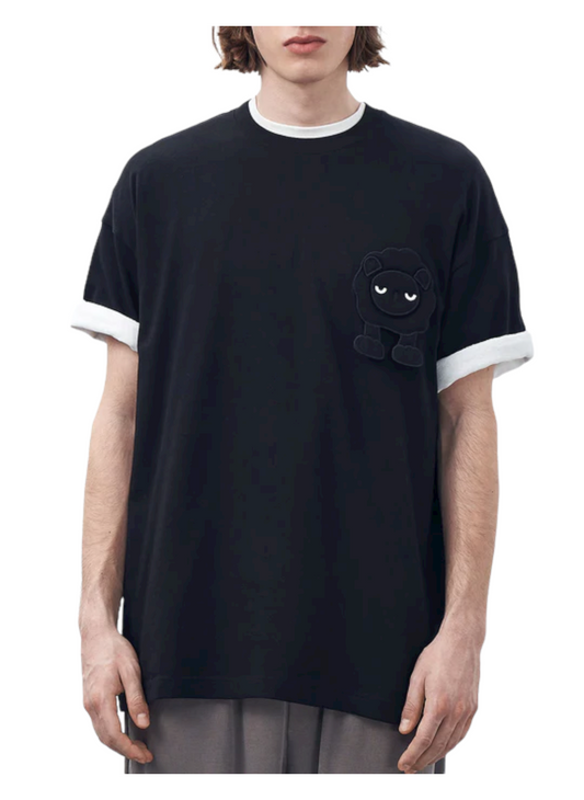Black Patched Toy T-Shirt