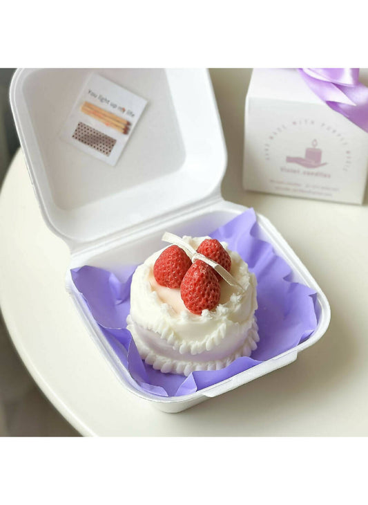 Products Strawberry Cake Candle