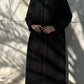 Black Fur Abaya