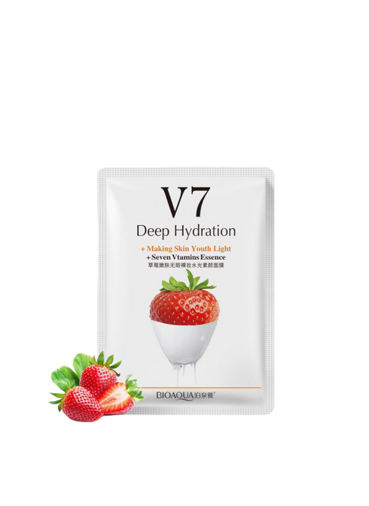 Youth toning vitamins facial masks  - Strawberry