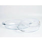 Birex Oval Glass With Glass Lid