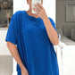 Rosie Blue Oversized Toweling Loungewear Set in Blue