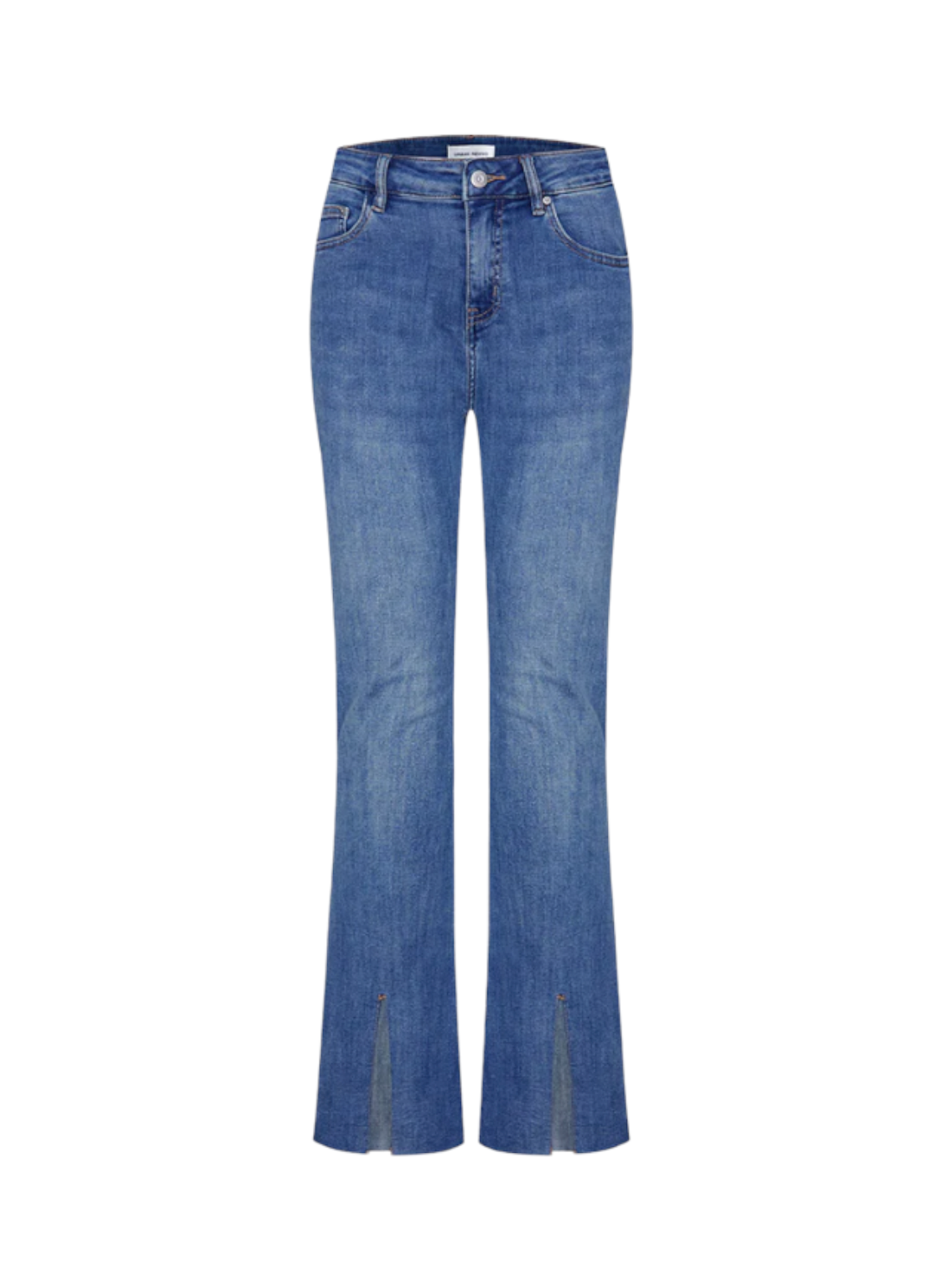 Slit Hem Flare Jeans