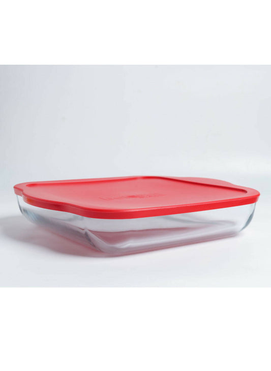 Birex Square Glass With An Airtight Silicone Lid