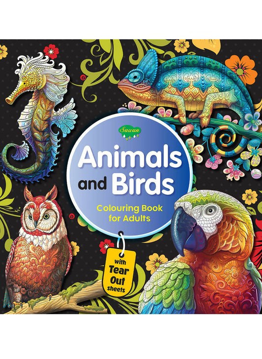 Animals & Birds Coloring Book