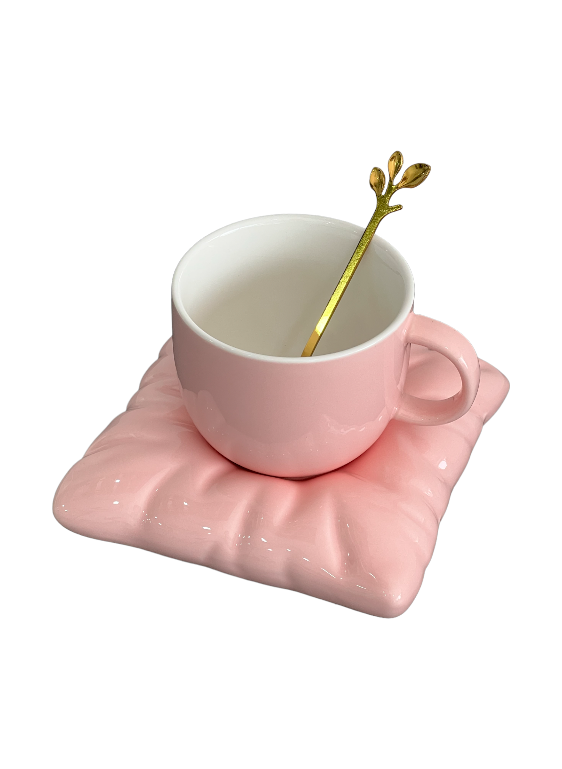 Cup with pillow saucer