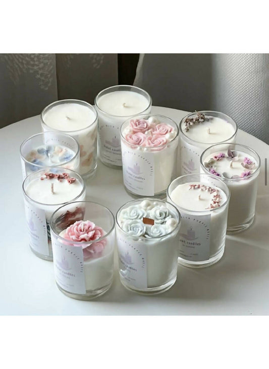 Flower Shape Scented Candle
