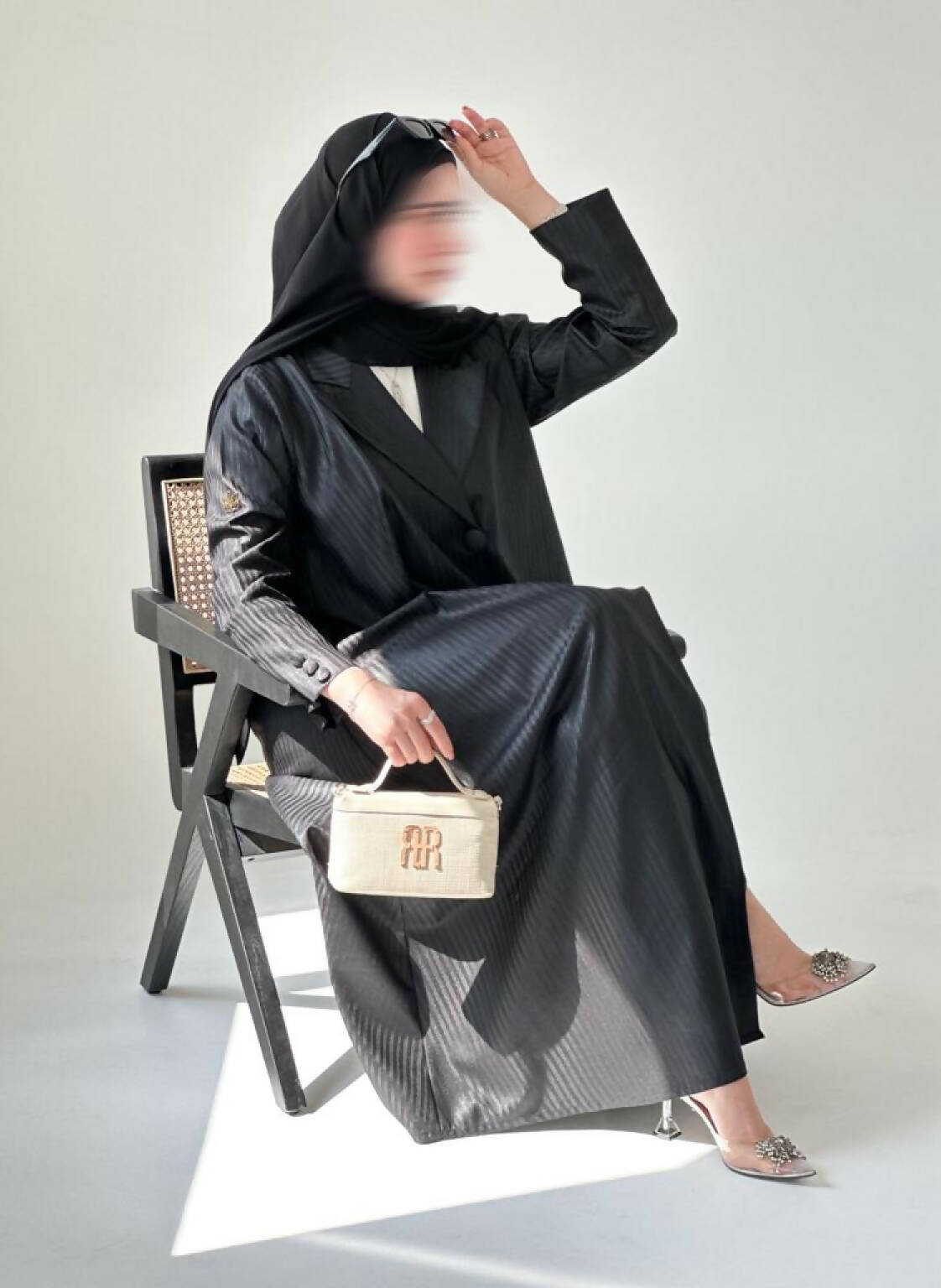 Black blazer abaya (2)