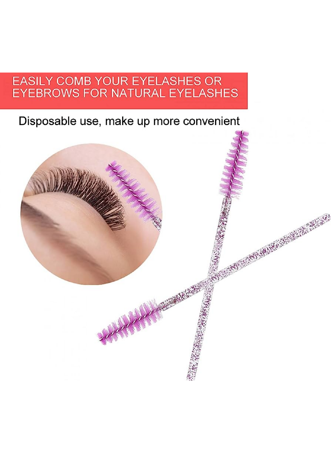 Eyelashes Brush - Purple