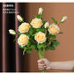 High-end and light luxury Bulgarian Roses (5 branches – yellow – Artificial)